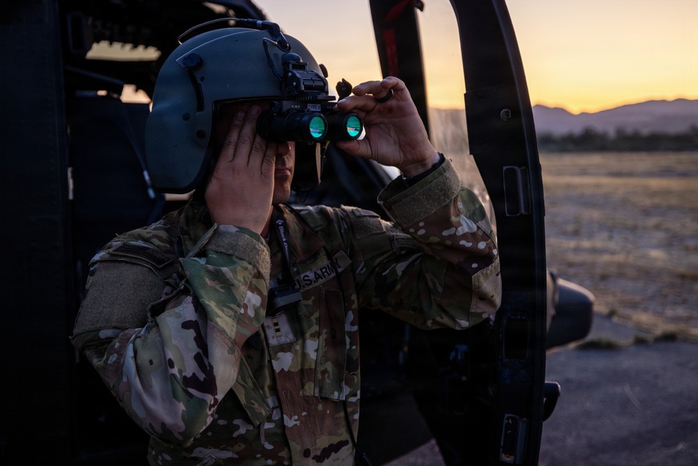 158th Aviation Regiment Provides MEDEVAC for Mojave Falcon 25