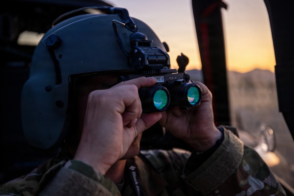 158th Aviation Regiment Provides MEDEVAC for Mojave Falcon 25