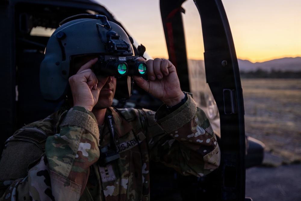158th Aviation Regiment Provides MEDEVAC for Mojave Falcon 25