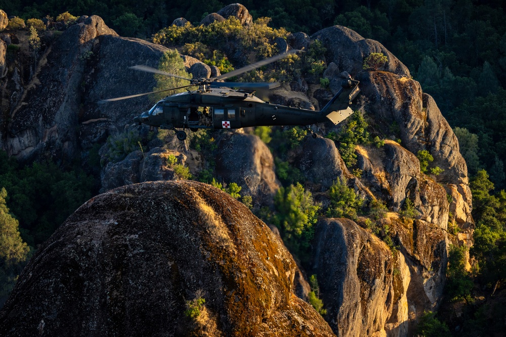 158th Aviation Regiment Provides MEDEVAC for Mojave Falcon 25