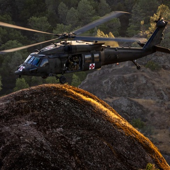 158th Aviation Regiment Provides MEDEVAC for Mojave Falcon 25