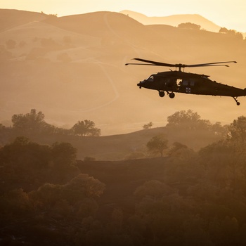 158th Aviation Regiment Provides MEDEVAC for Mojave Falcon 25