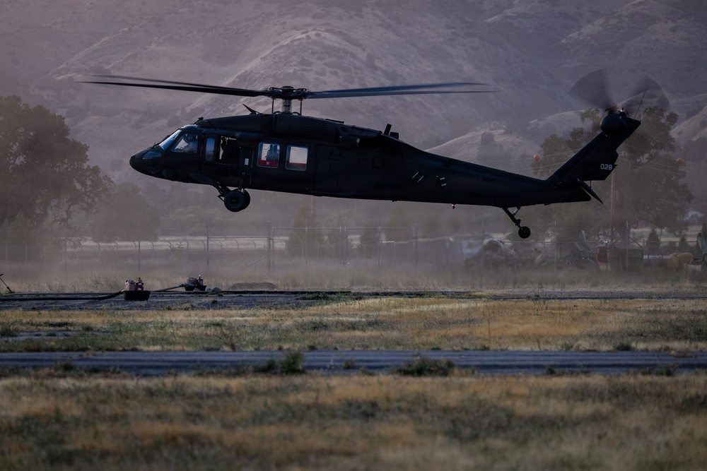 158th Aviation Regiment Provides MEDEVAC for Mojave Falcon 25