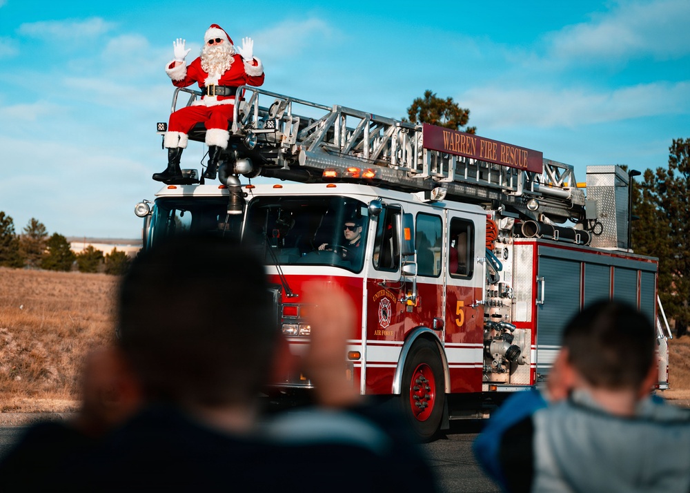 90 CES Fire Department Spreads Holiday Cheer
