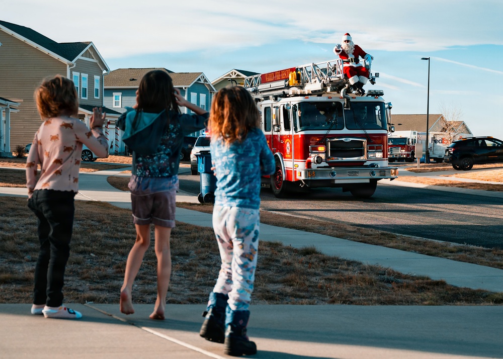 90 CES Fire Department Spreads Holiday Cheer