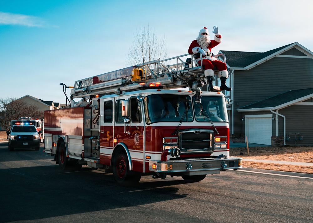 90 CES Fire Department Spreads Holiday Cheer