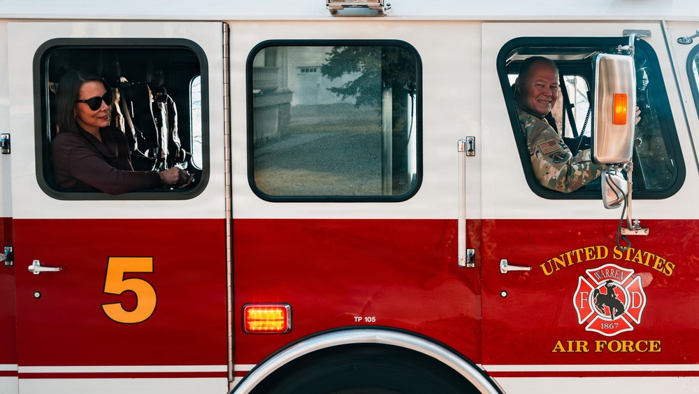 90 CES Fire Department Spreads Holiday Cheer