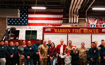 90 CES Fire Department Spreads Holiday Cheer