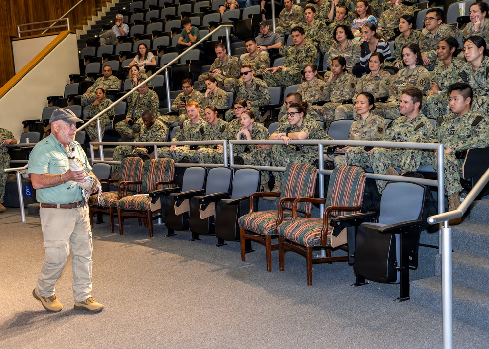 Bruce Shwedick of Reptile Discovery, Plant City, Florida gave his Annual Snakes Alive Lecture at The Uniformed Services University of Health Sciences