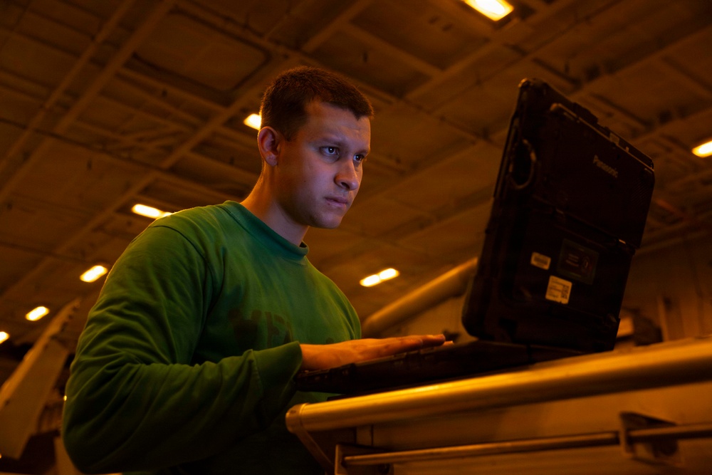 Abraham Lincoln conducts routine operations