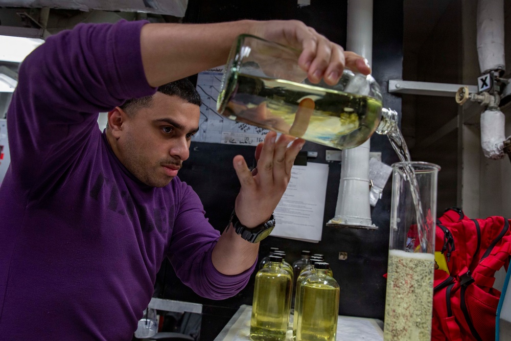 Abraham Lincoln conducts routine operations