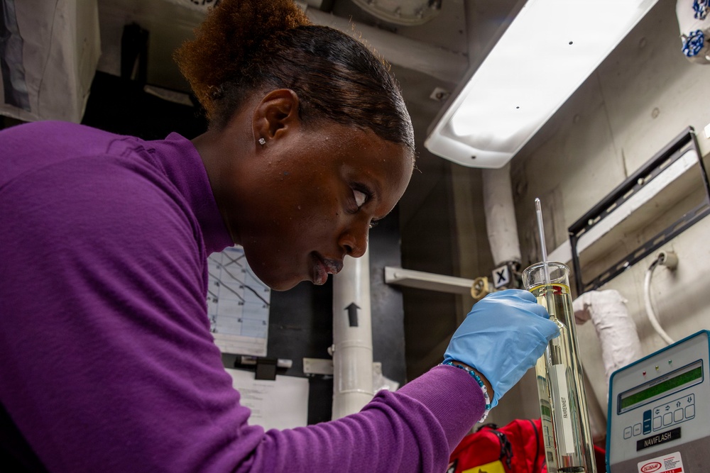 Abraham Lincoln conducts routine operations