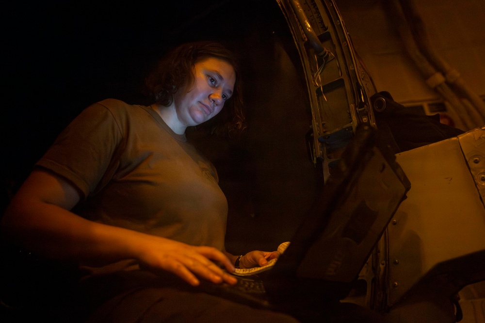 Abraham Lincoln conducts routine operations