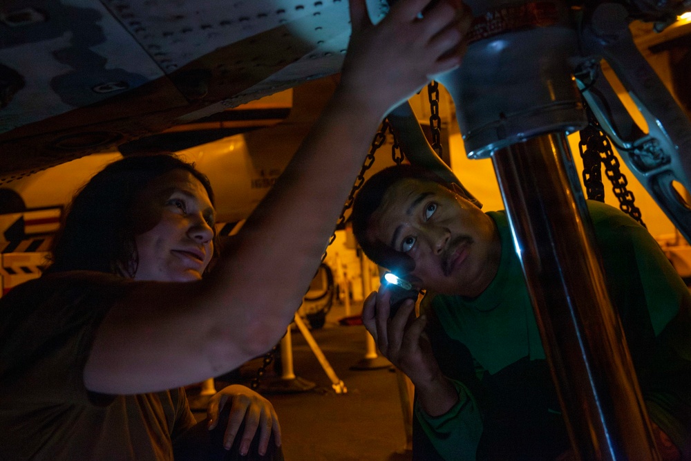 Abraham Lincoln conducts routine operations