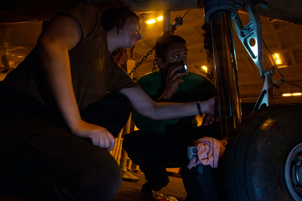 Abraham Lincoln conducts routine operations