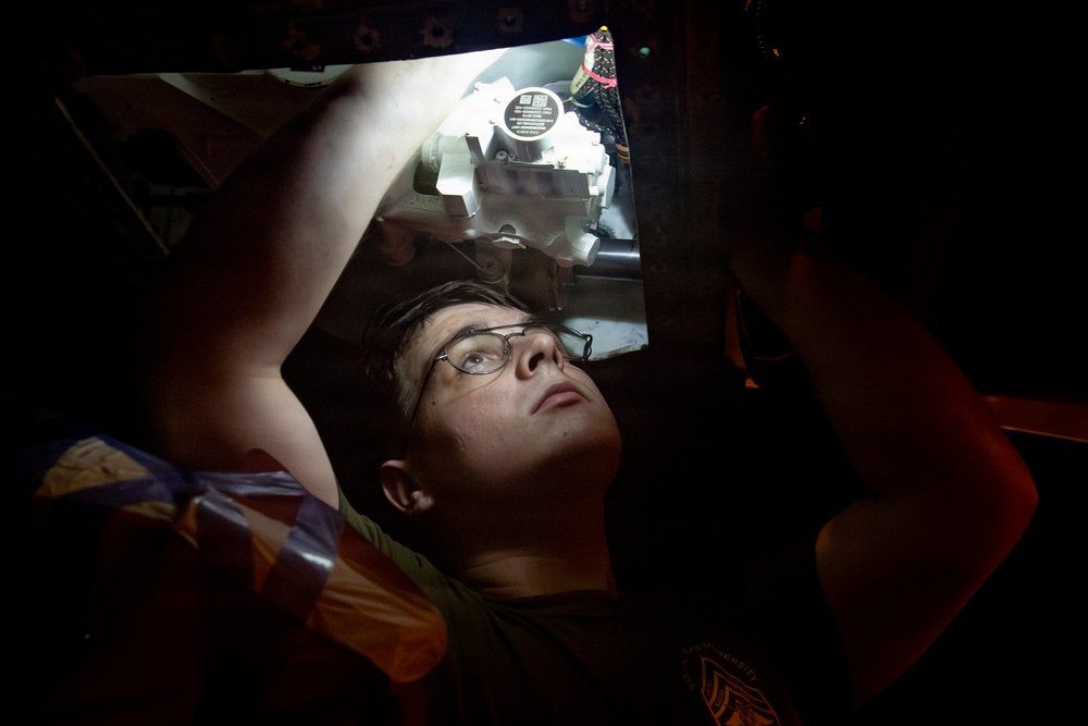 Abraham Lincoln conducts routine operations