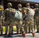 Jump Master inspects parachutes during an airborne operation