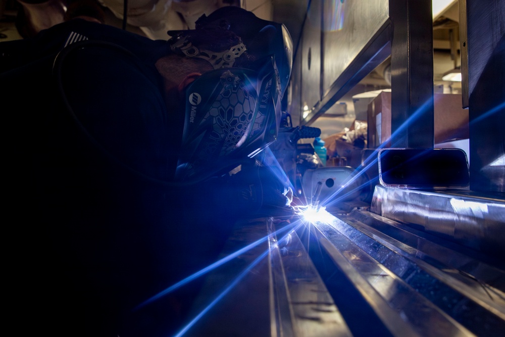 Abraham Lincoln conducts routine operations