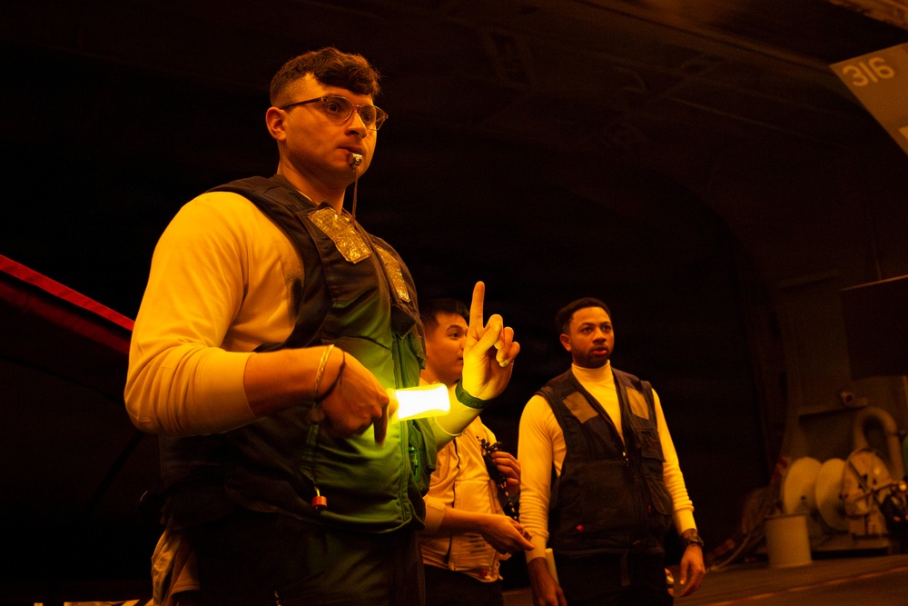 Abraham Lincoln conducts routine operations