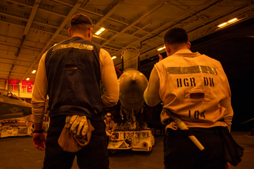 Abraham Lincoln conducts routine operations