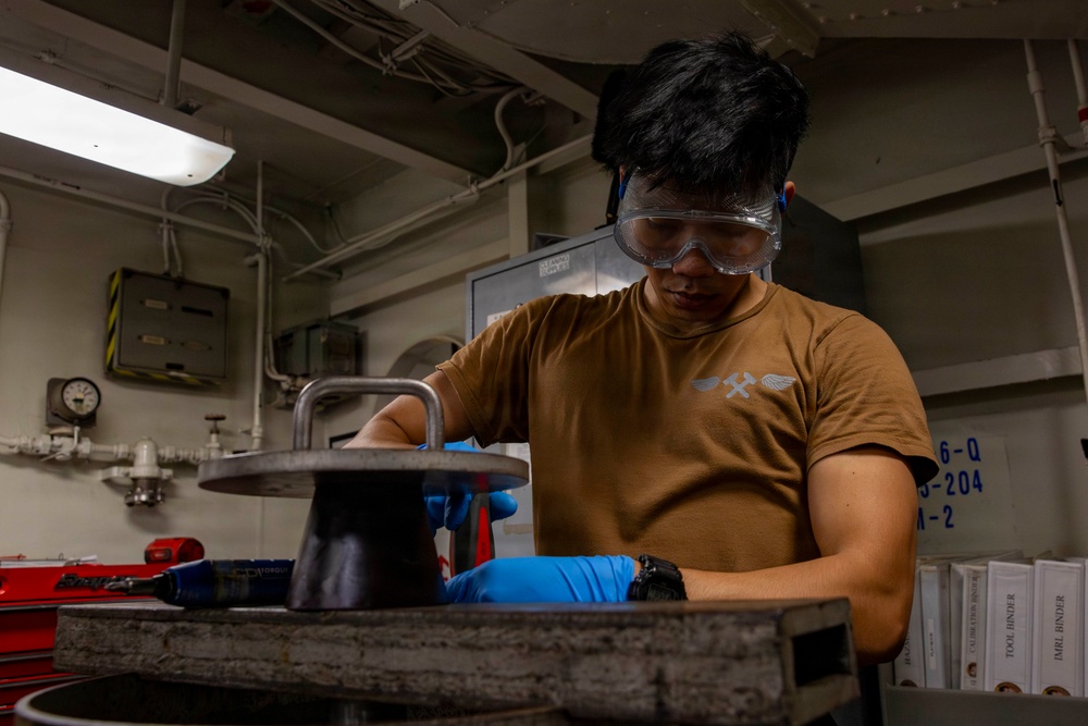 Abraham Lincoln conducts routine operations