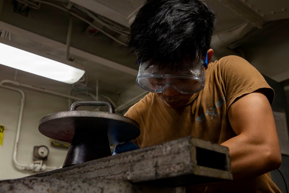 Abraham Lincoln conducts routine operations