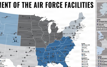 Department of the Air Force Facilities Map