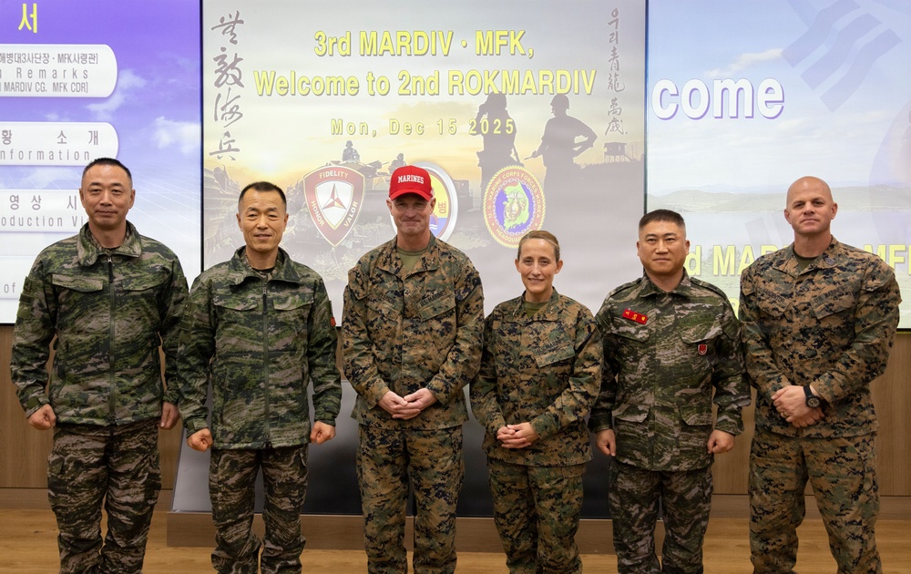 3rd MarDiv, MARFORK visit Republic of Korea 2nd MarDiv