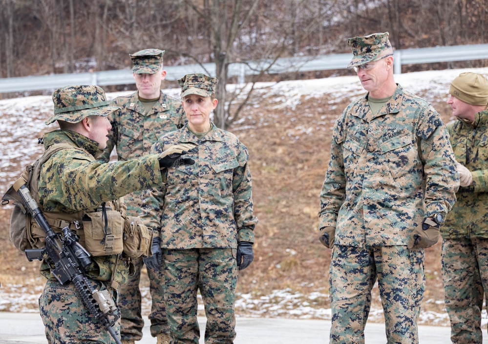 3rd MarDiv, MARFORK Commanders visit V16 during Exercise Korea Viper