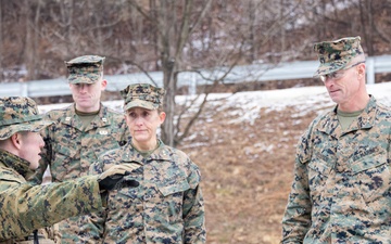 3rd MarDiv, MARFORK Commanders visit V16 during Exercise Korea Viper