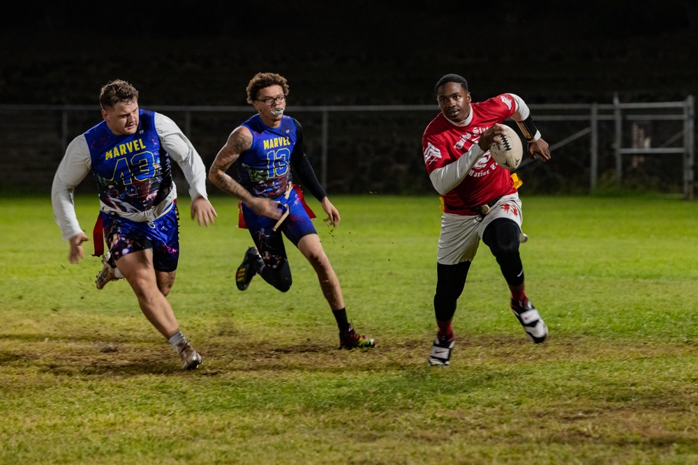 Battle of the Bases: MCBH Participates at USAG Flag Football Tournament