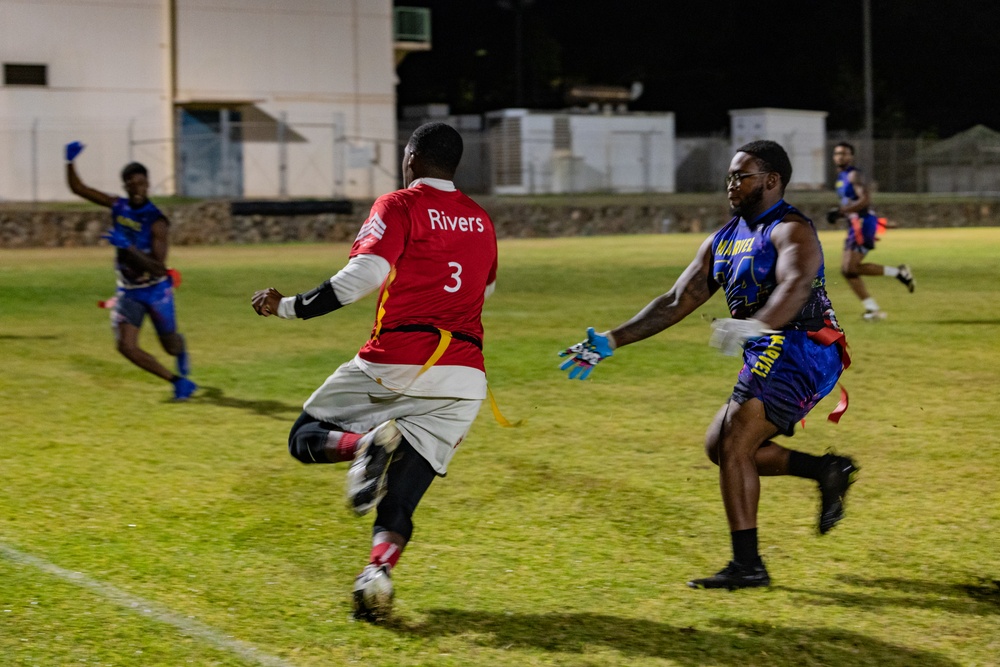Battle of the Bases: MCBH Participates at USAG Flag Football Tournament