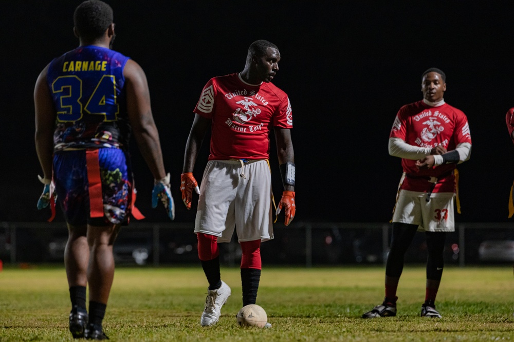 Battle of the Bases: MCBH Participates at USAG Flag Football Tournament