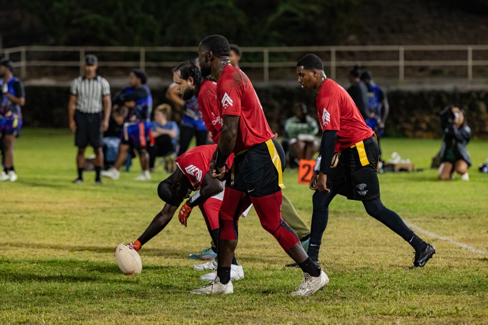 Battle of the Bases: MCBH Participates at USAG Flag Football Tournament