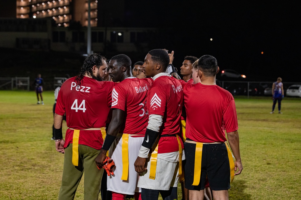 Battle of the Bases: MCBH Participates at USAG Flag Football Tournament