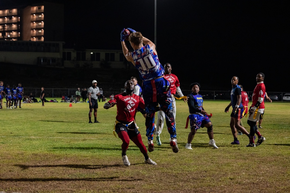 Battle of the Bases: MCBH Participates at USAG Flag Football Tournament