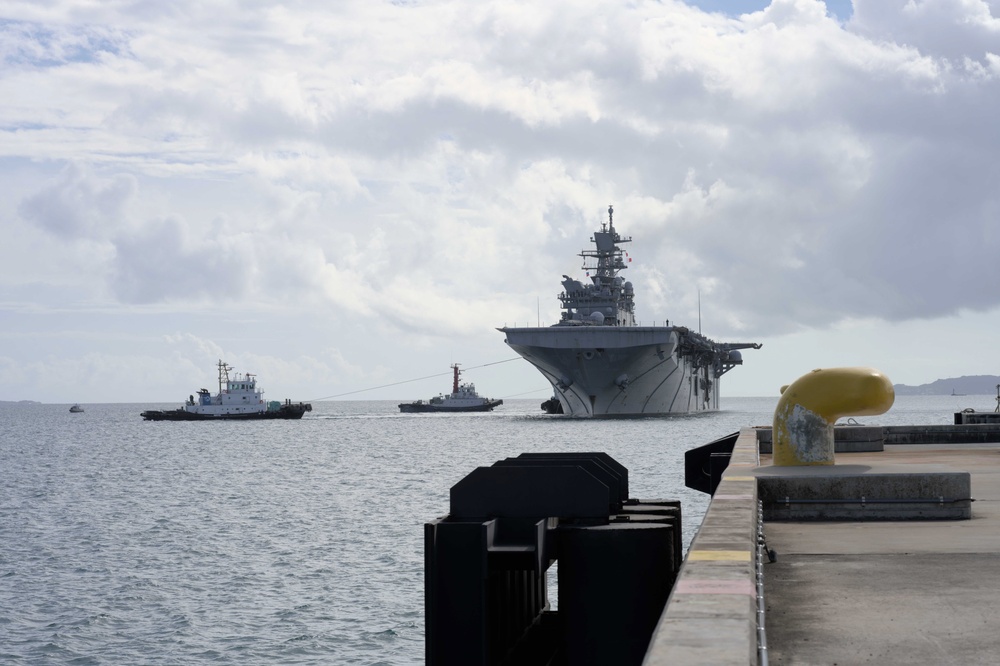USS Tripoli visits White Beach Naval Facility