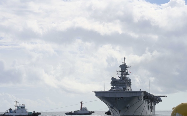 USS Tripoli visits White Beach Naval Facility