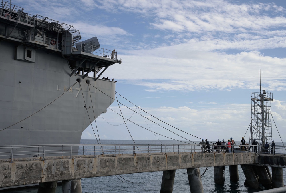 USS Tripoli visits White Beach Naval Facility