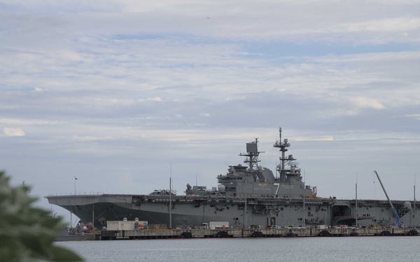 USS Tripoli visits White Beach Naval Facility