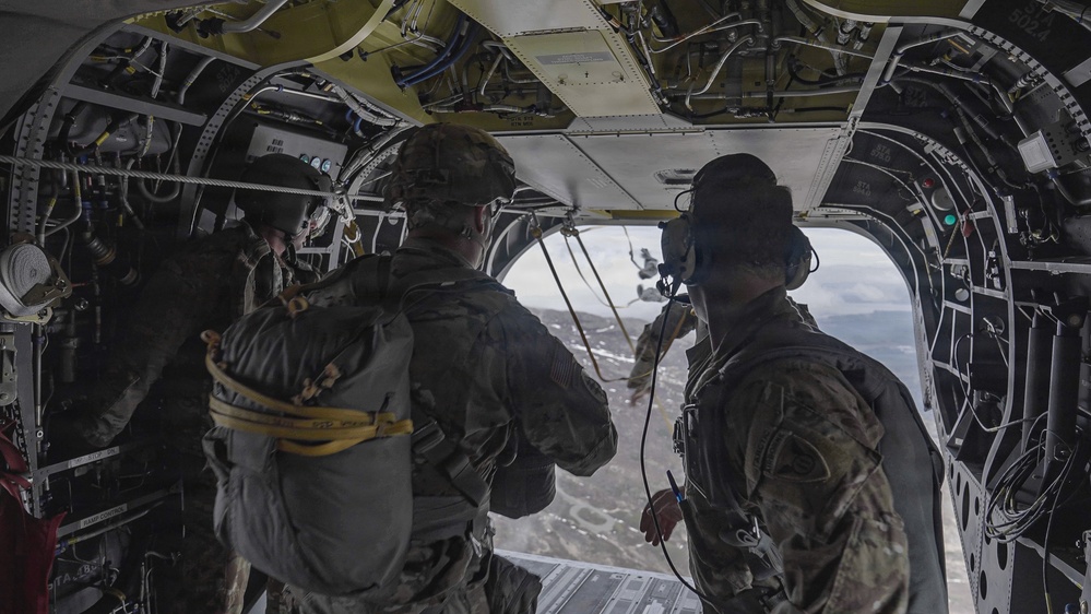 4th Quartermasters conduct static line airborne operation at Geronimo DZ