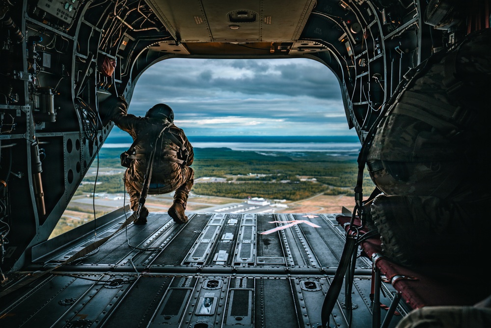 4th Quartermasters conduct static line airborne operation at Geronimo DZ