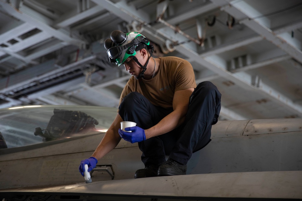 USS Abraham Lincoln conducts routine operations.