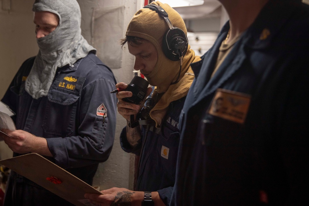 USS Abraham Lincoln conducts routine operations.