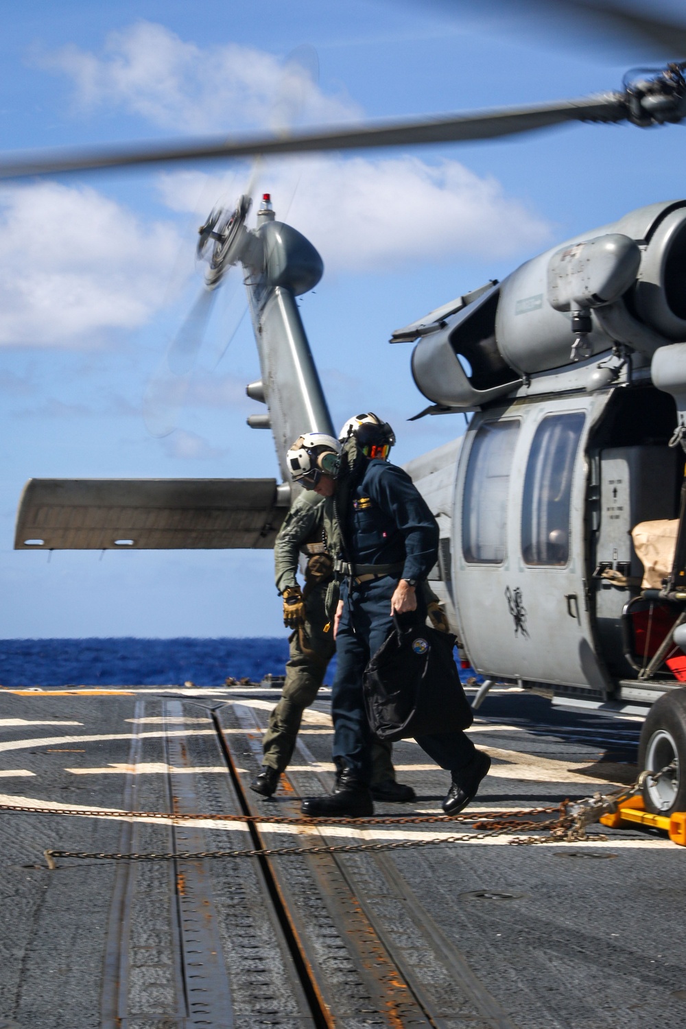 Frank E. Petersen Jr. hosts carrier strike group 3