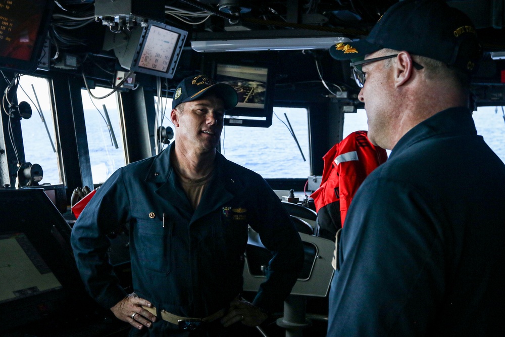 Frank E. Petersen Jr. hosts carrier strike group 3