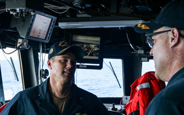 Frank E. Petersen Jr. hosts carrier strike group 3