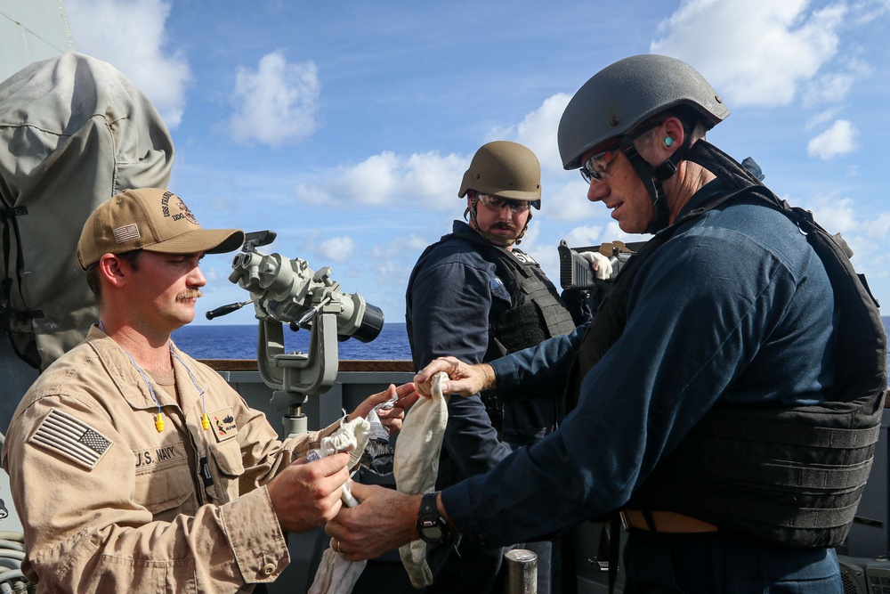 Frank E. Petersen Jr. hosts carrier strike group 3