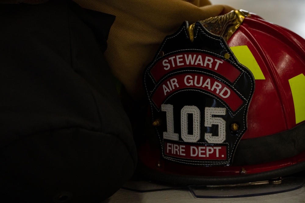 105th Firefighters practice emergency egress