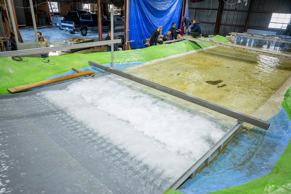 Comprehensive scale model guides mega dam safety project for spillway improvements